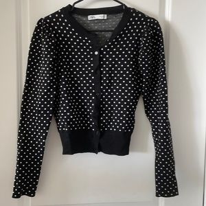Zara Puff sleeve cardigan
